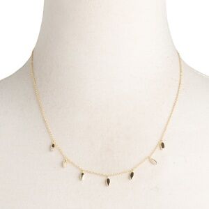 Kendra Scott 14k Gold tone Elegant Necklace with Oval Pendants